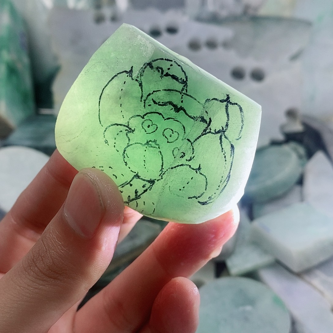 翡翠散珠天然缅甸翡翠a货58