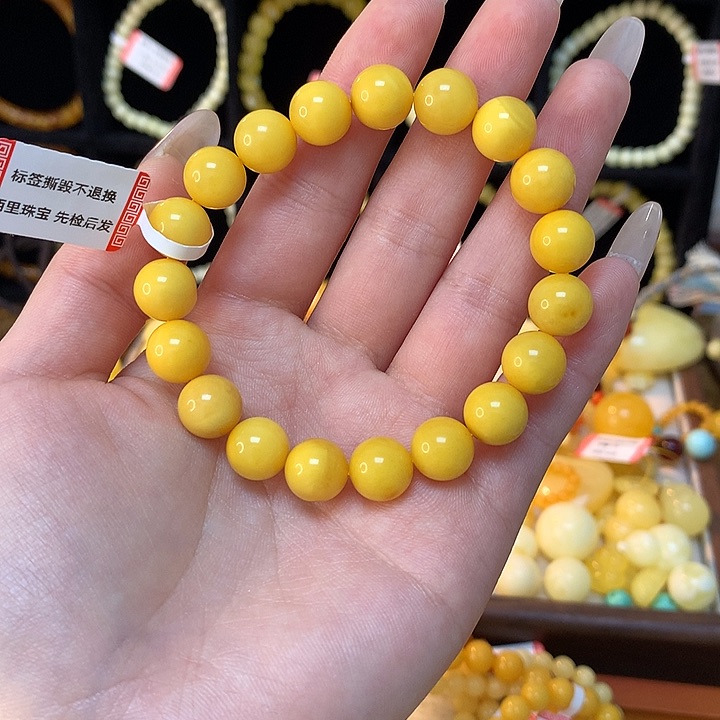 琥珀手链未镶嵌用****0蜜蜡手串圆珠