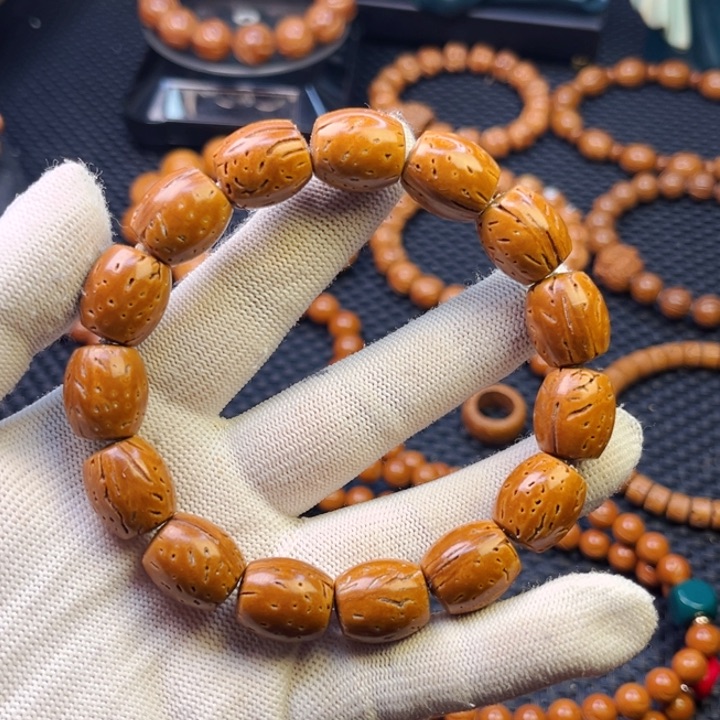 桃核手串13尺桃核天珠「二等不退不换」