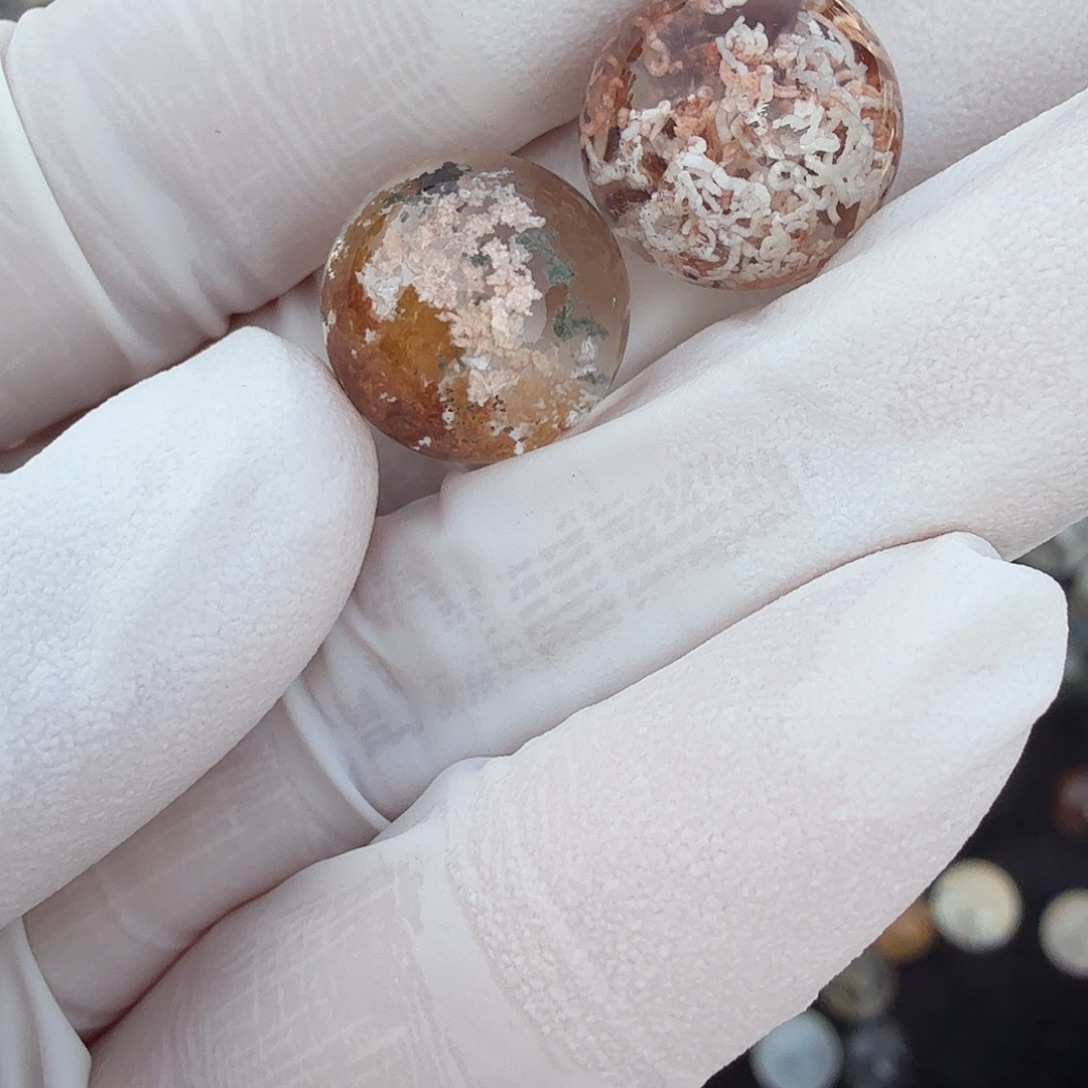 ****武水晶未镶嵌珠宝半成品幽灵定制不退换12.5mm
