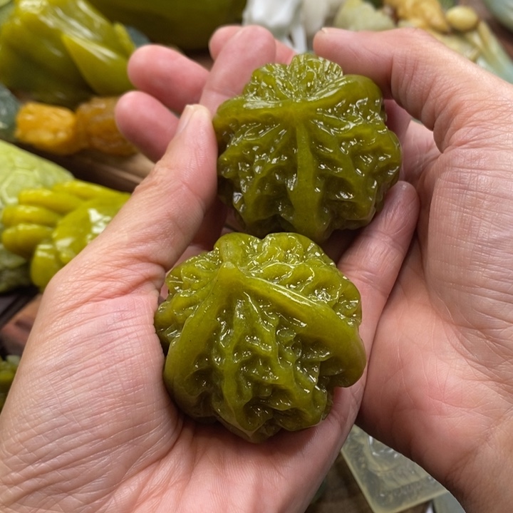 蛇纹石玉未镶嵌手把