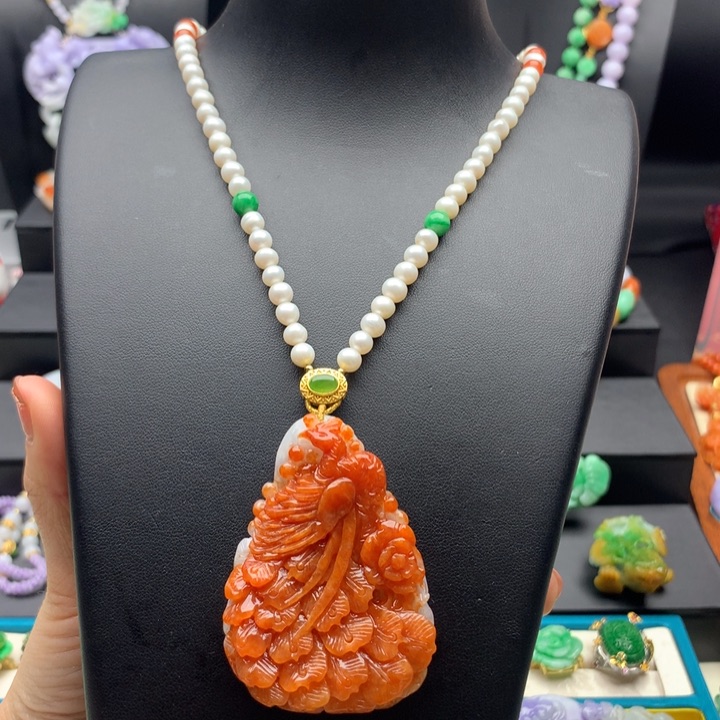 翡翠手链未镶嵌翡翠凤凰