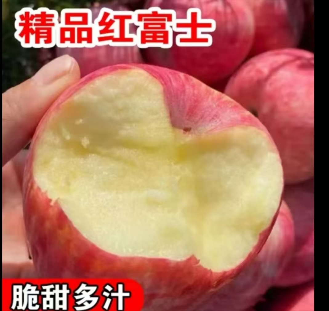 烟台栖霞红富士苹果脆甜多汁产地直发新鲜水果