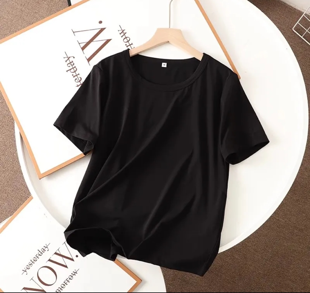女装黑色短袖时尚百搭