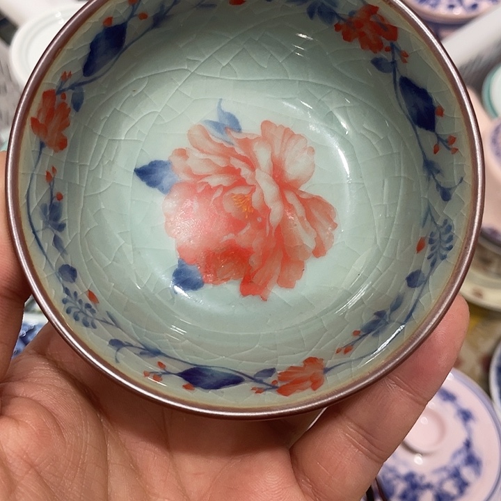 摆件陶景德镇陶瓷主人杯13444