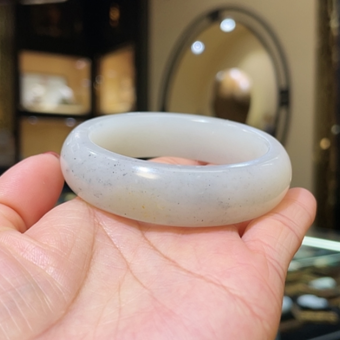 【闪购商品】和田玉手镯未镶嵌52.8#65.18g