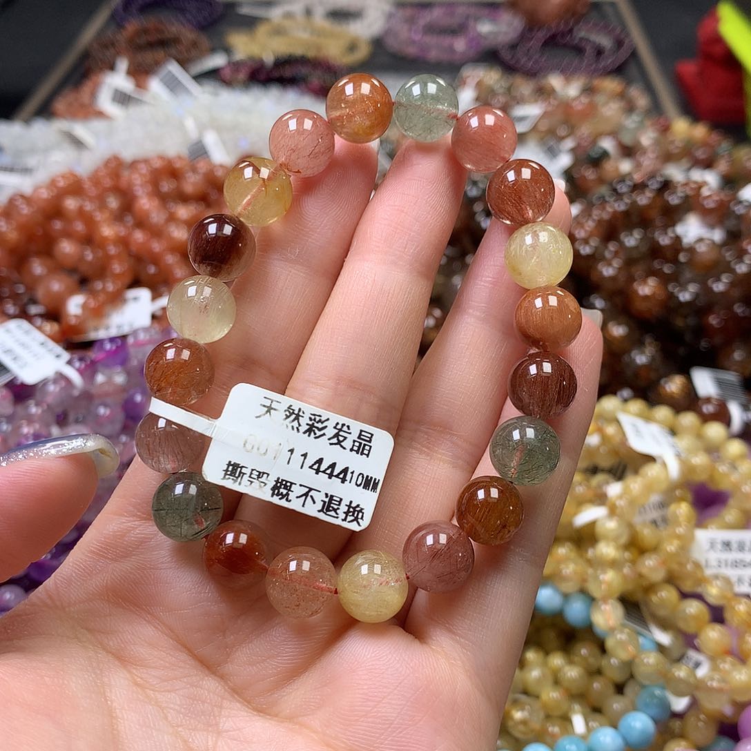 未镶嵌手串水晶，