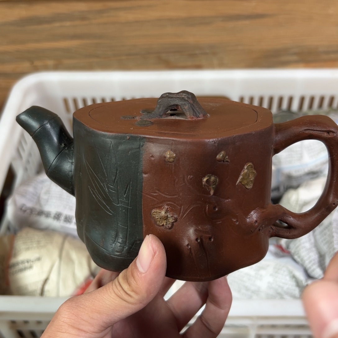 茶壶紫砂老厂紫砂壶一件！