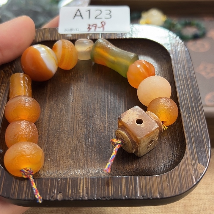 玛瑙/玉髓合金手链A123