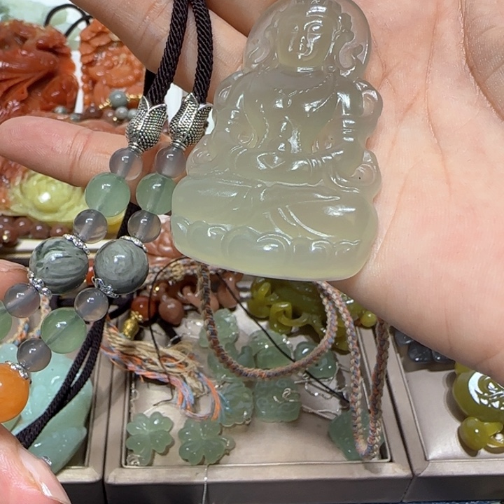 蛇纹石玉未镶嵌吊坠兜***?