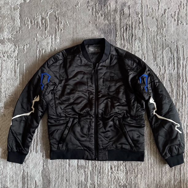 欧美小众日系街头文化品牌IKUZO-Santin Bomber个性小众棉夹克