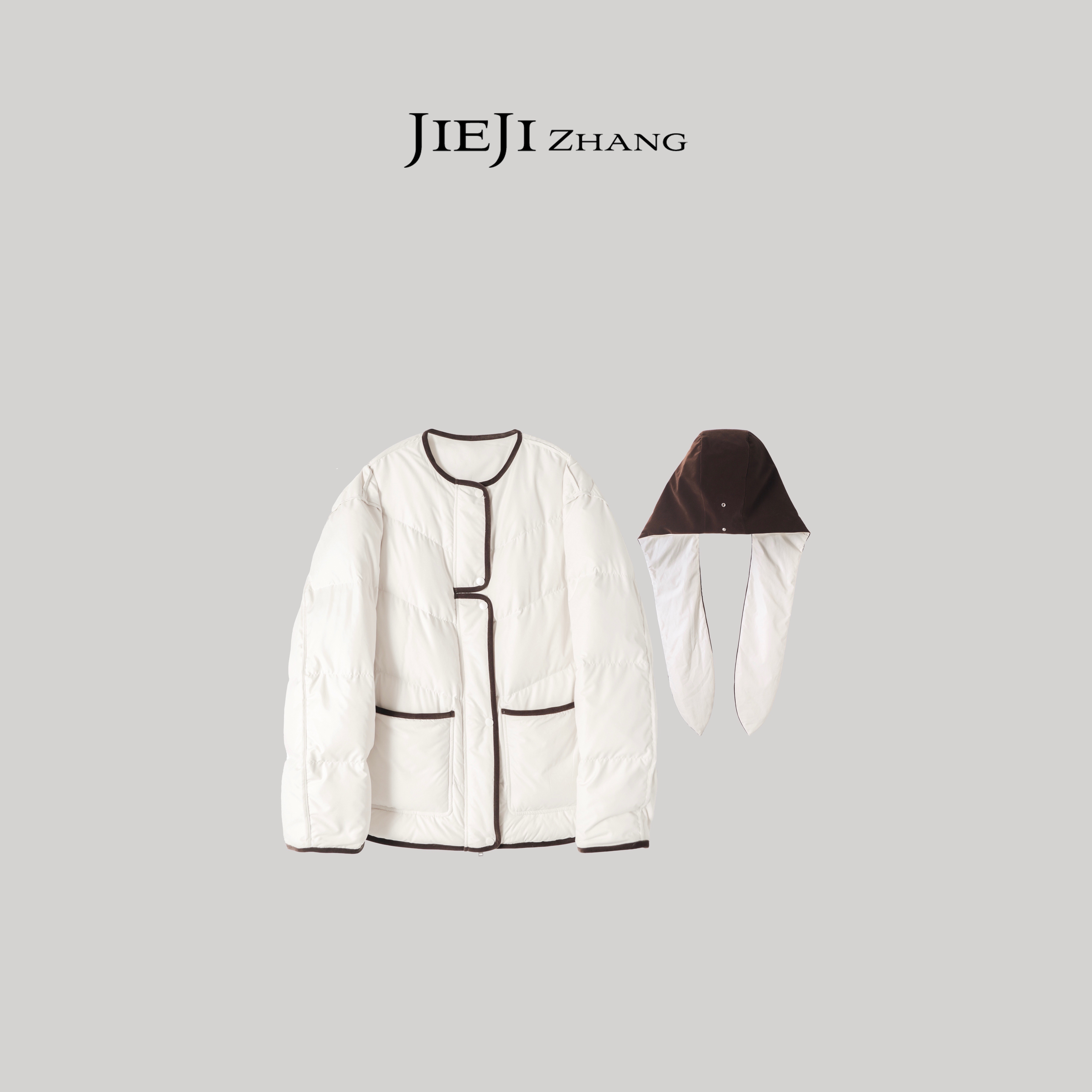 【JIEJI ZHANG】科鲁达高级定制秋冬时尚百搭鹅绒服351192