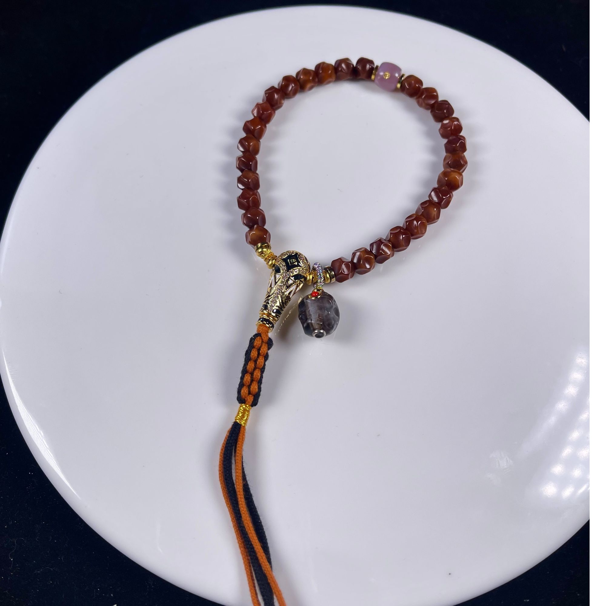 玉化龙脊菩提手持