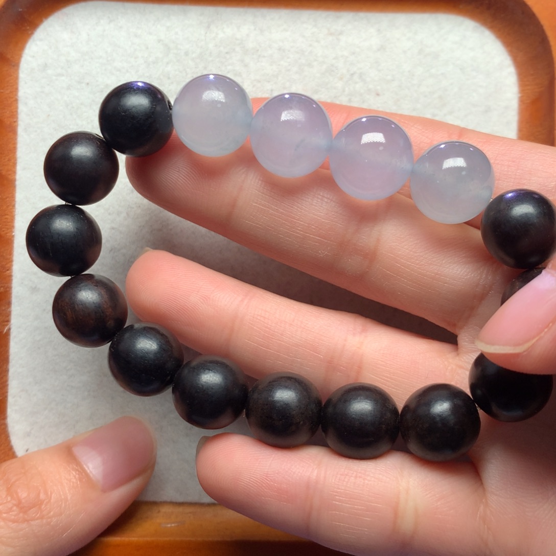 翡翠未镶嵌手链12.7-13mm