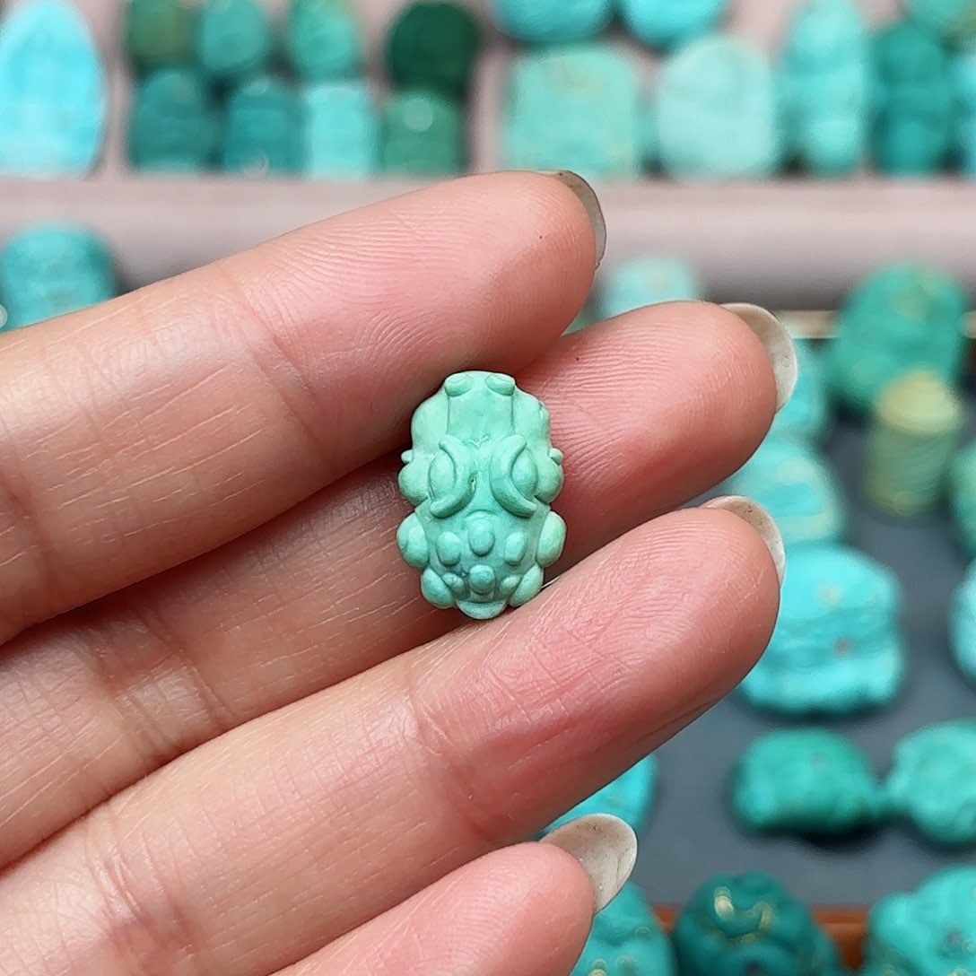 绿松石配饰未镶嵌小****萌