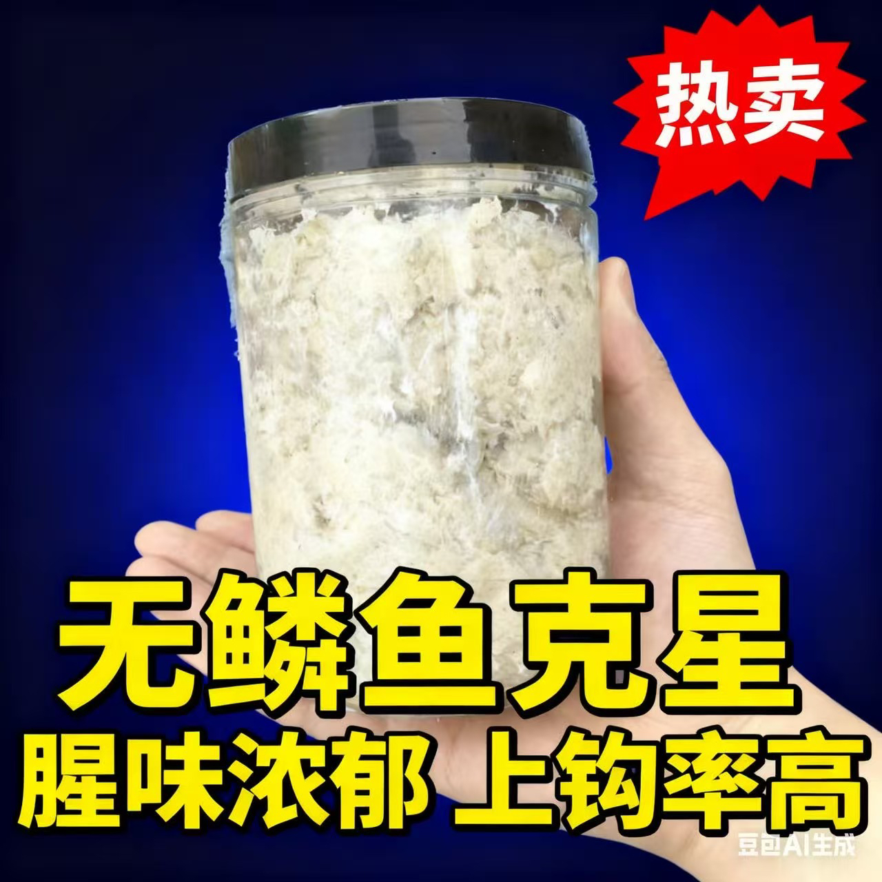通用发酵臭饵可钓鲶鱼叉尾白骨黄辣丁等无鳞鱼的钓鱼饵料