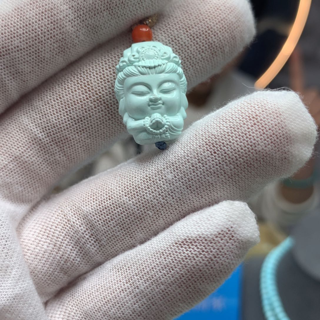 绿松石挂件未镶嵌