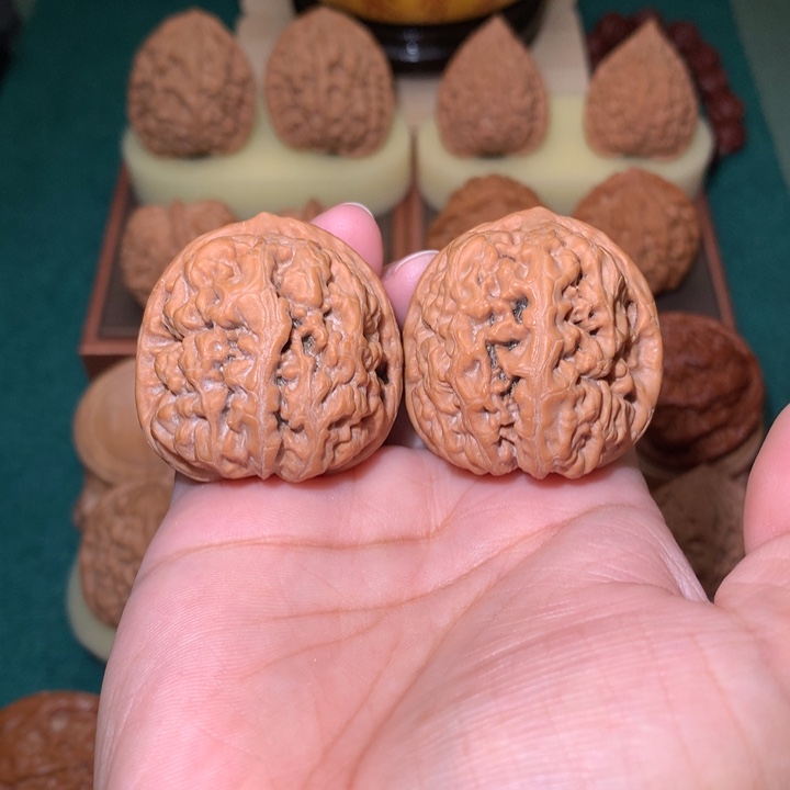 核桃文玩核桃把件兵马俑