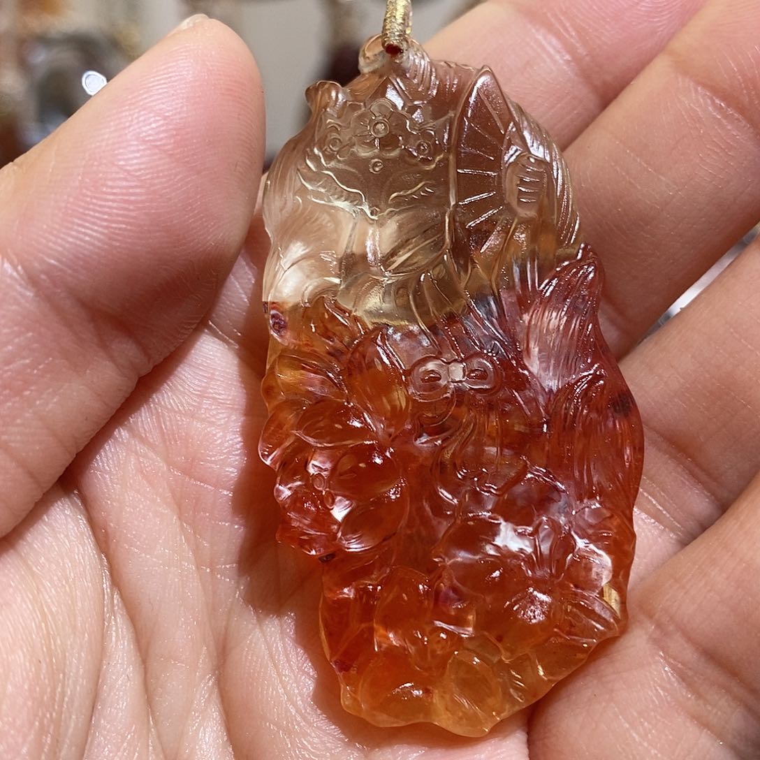 水晶颈饰未镶嵌巨*运吊坠