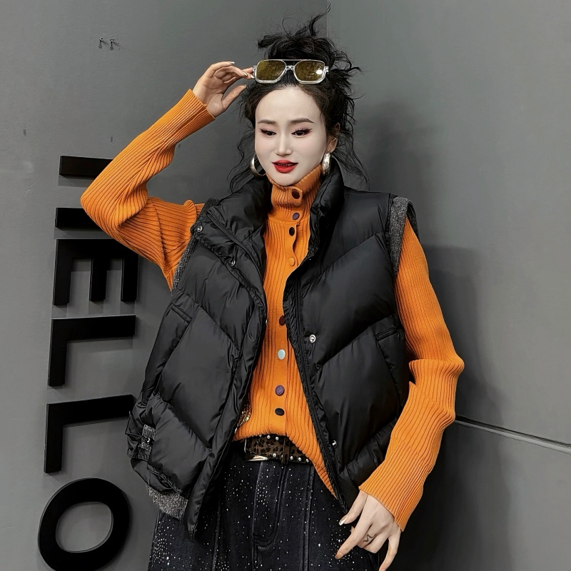 【亿火】秋季新款韩版洋气加厚宽松显瘦气质马甲G169-9738