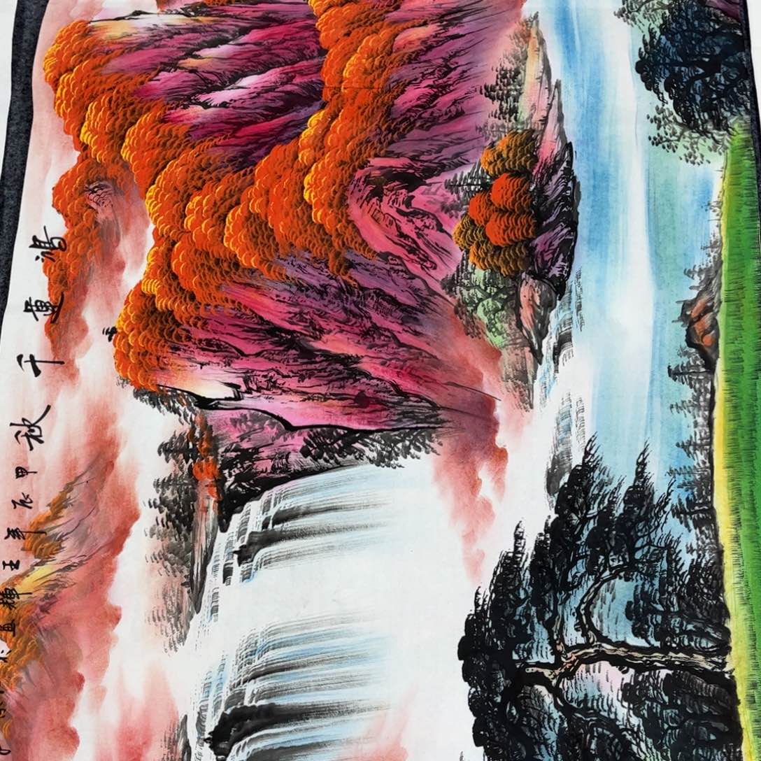 国画国画作品老师手绘