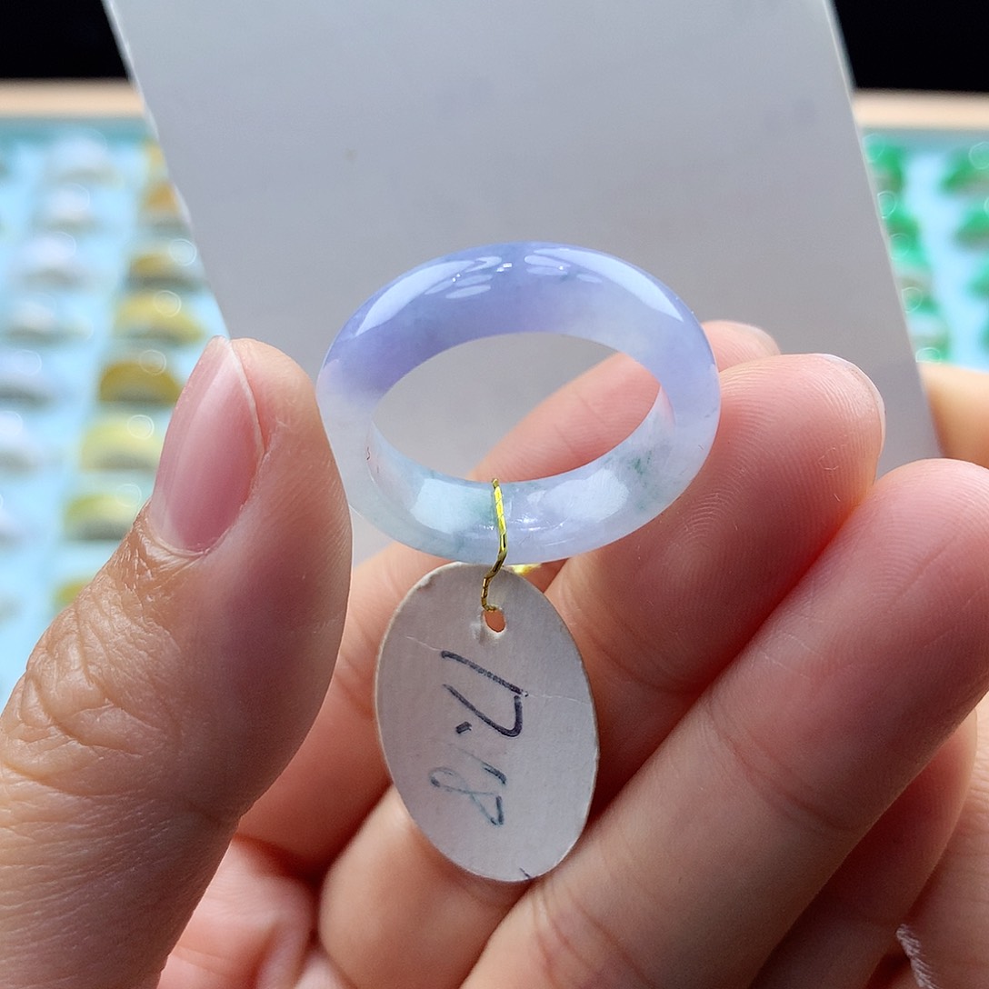 翡翠戒指未镶嵌17圈