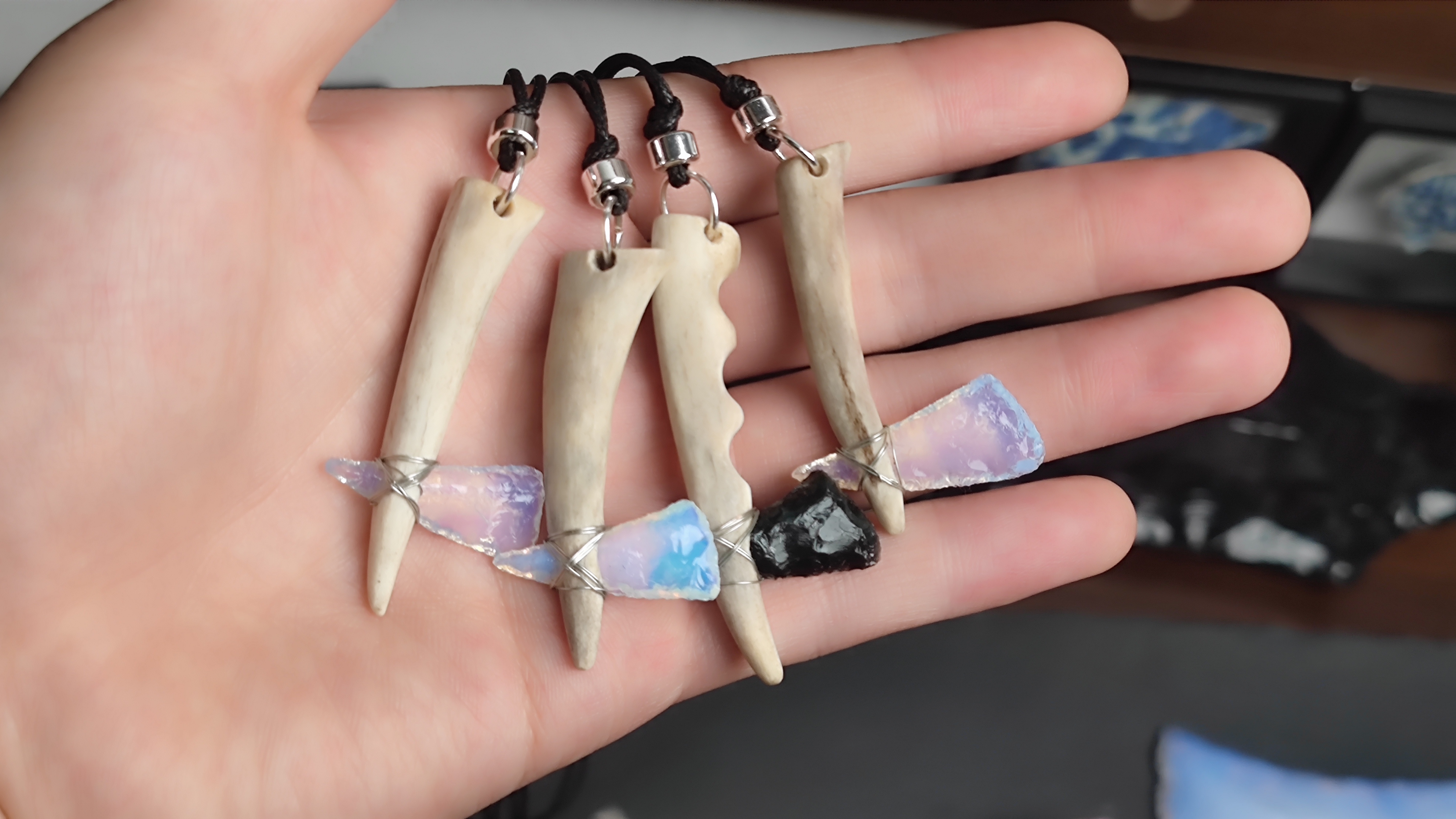 纯手工创意石斧挂件