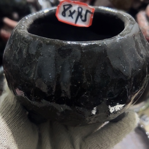 红陶粗陶花盆手工