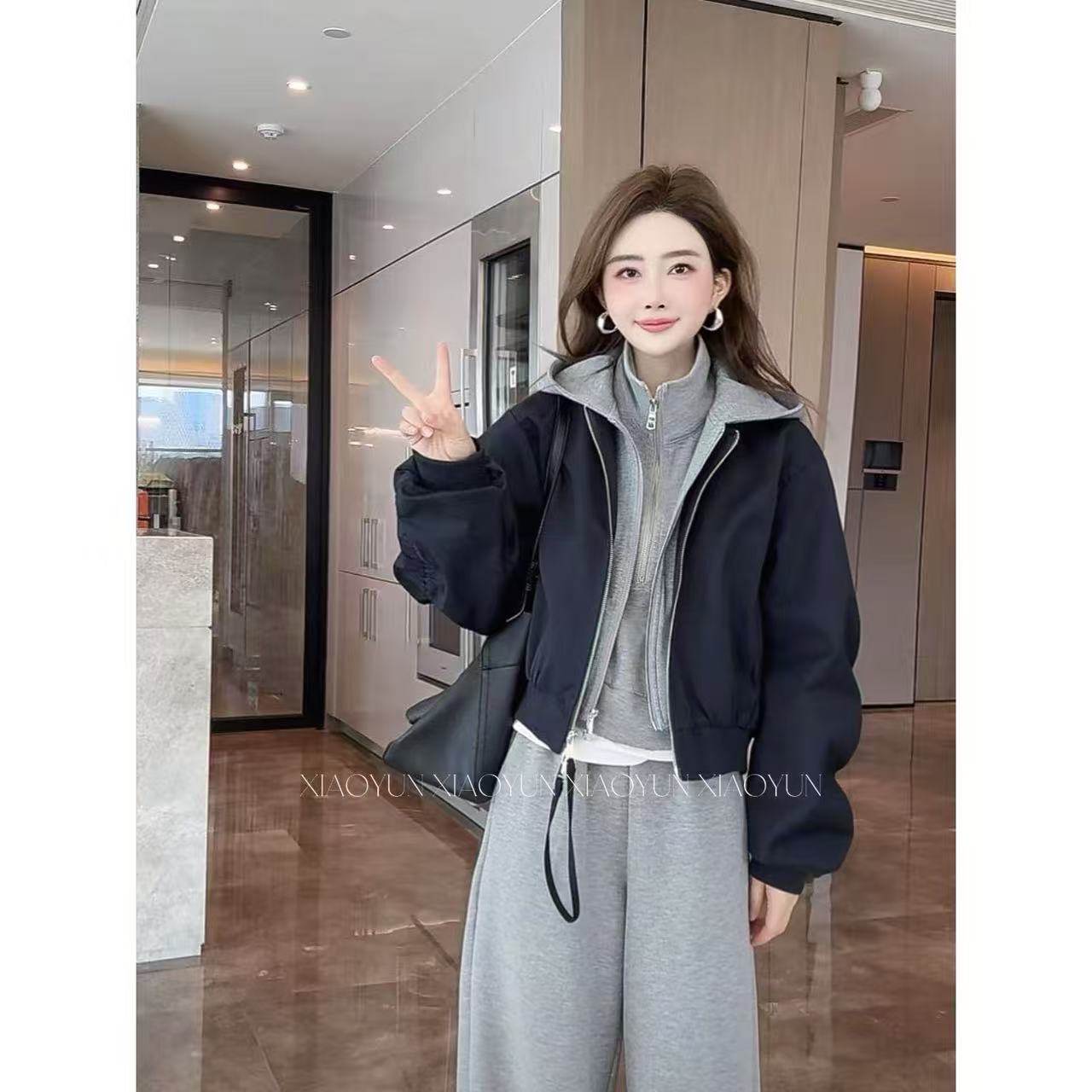 【韩酷双搭】小允姐姐2025新款气质时尚外套