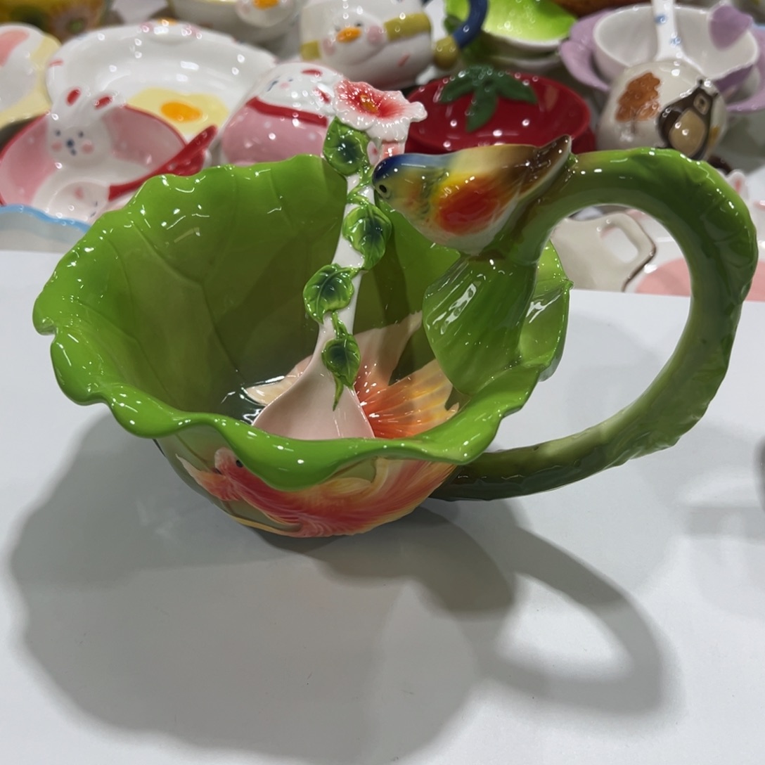 其他陶高温陶瓷釉下彩微瑕！