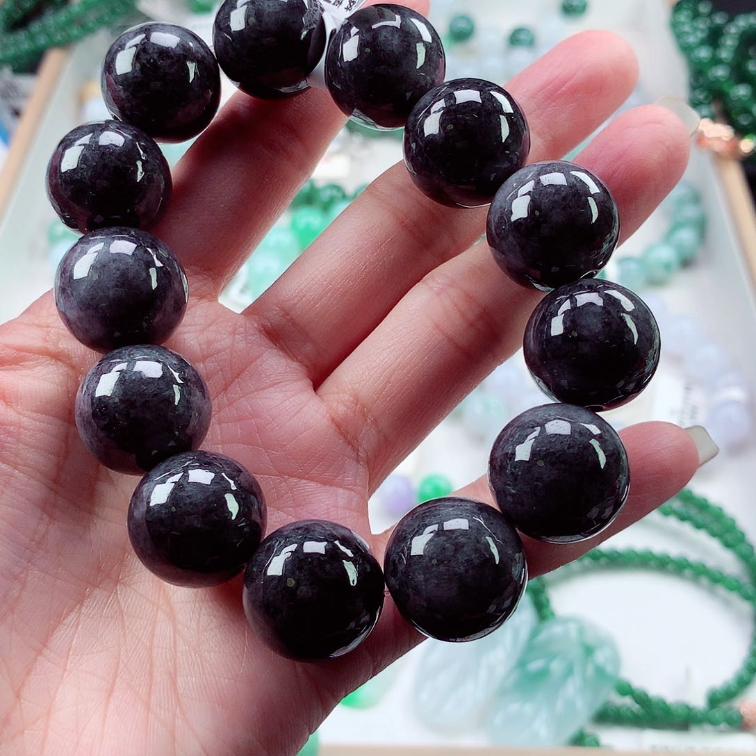 翡翠未镶嵌毛衣链