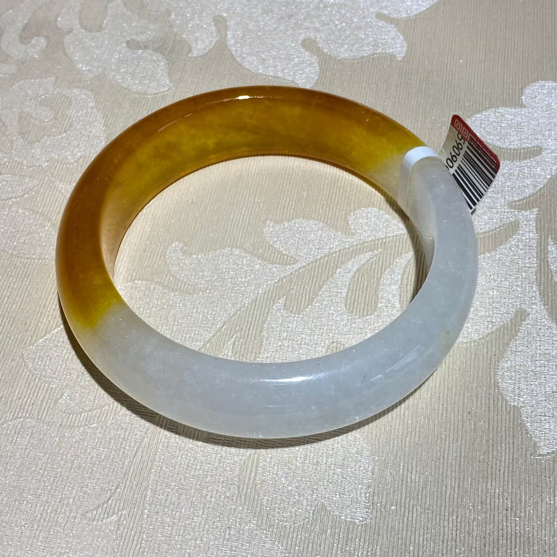 非金属珐琅手镯 K5074   黄色手镯大气百搭优选饰品