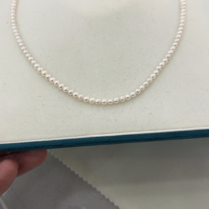 淡水珍珠颈饰银S925镶嵌700
