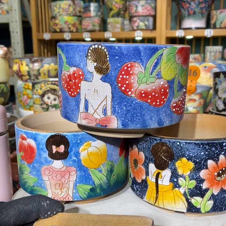 红陶景德镇艺术手绘作品