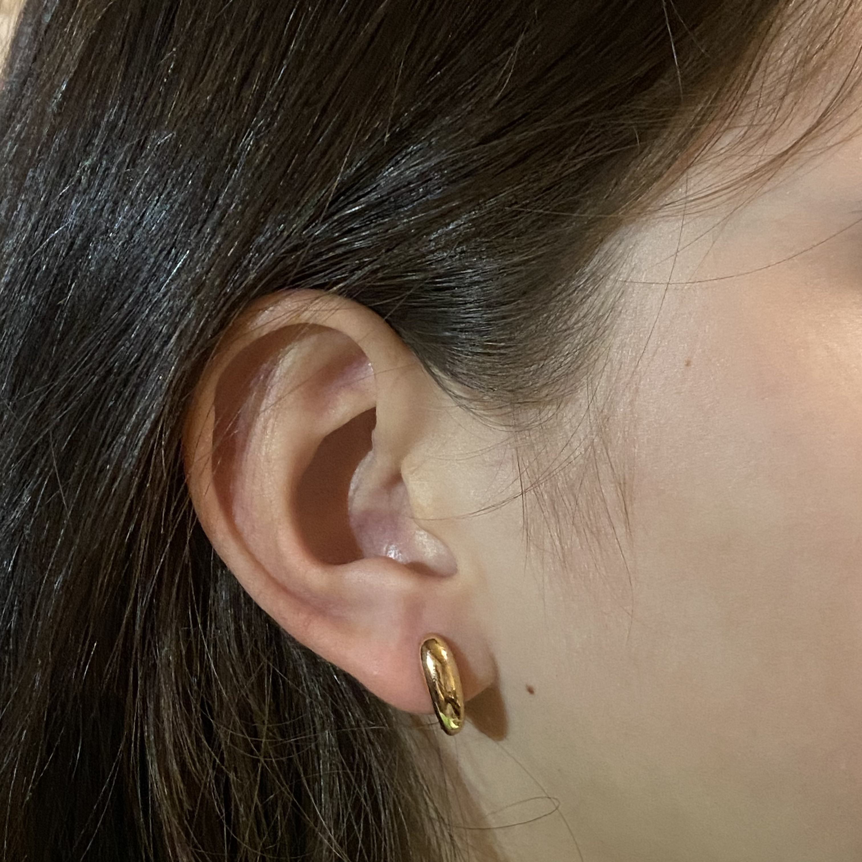 铜合金耳饰 iLaruN新款红金色耳扣