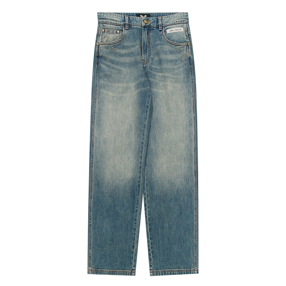 FENDILOR小怪兽经典男士休闲牛仔裤子时尚百搭 F598A753213A