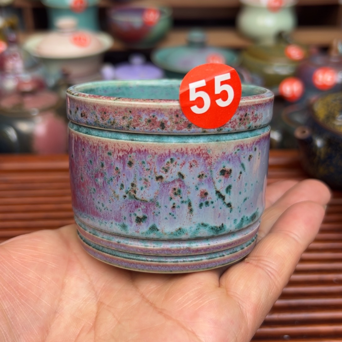 手工制作钧窑茶器