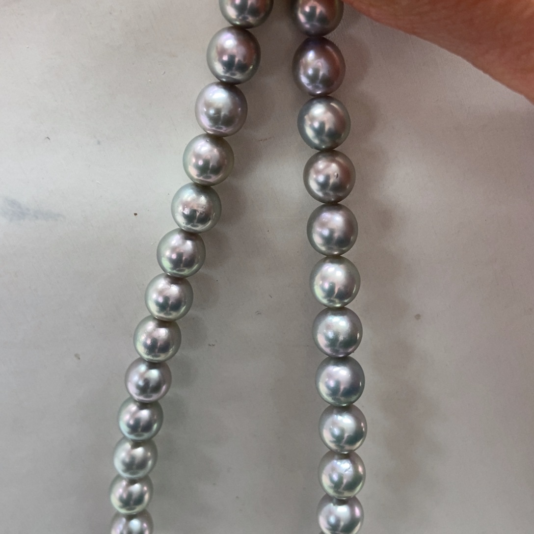 海水珍珠项链银S925镶嵌