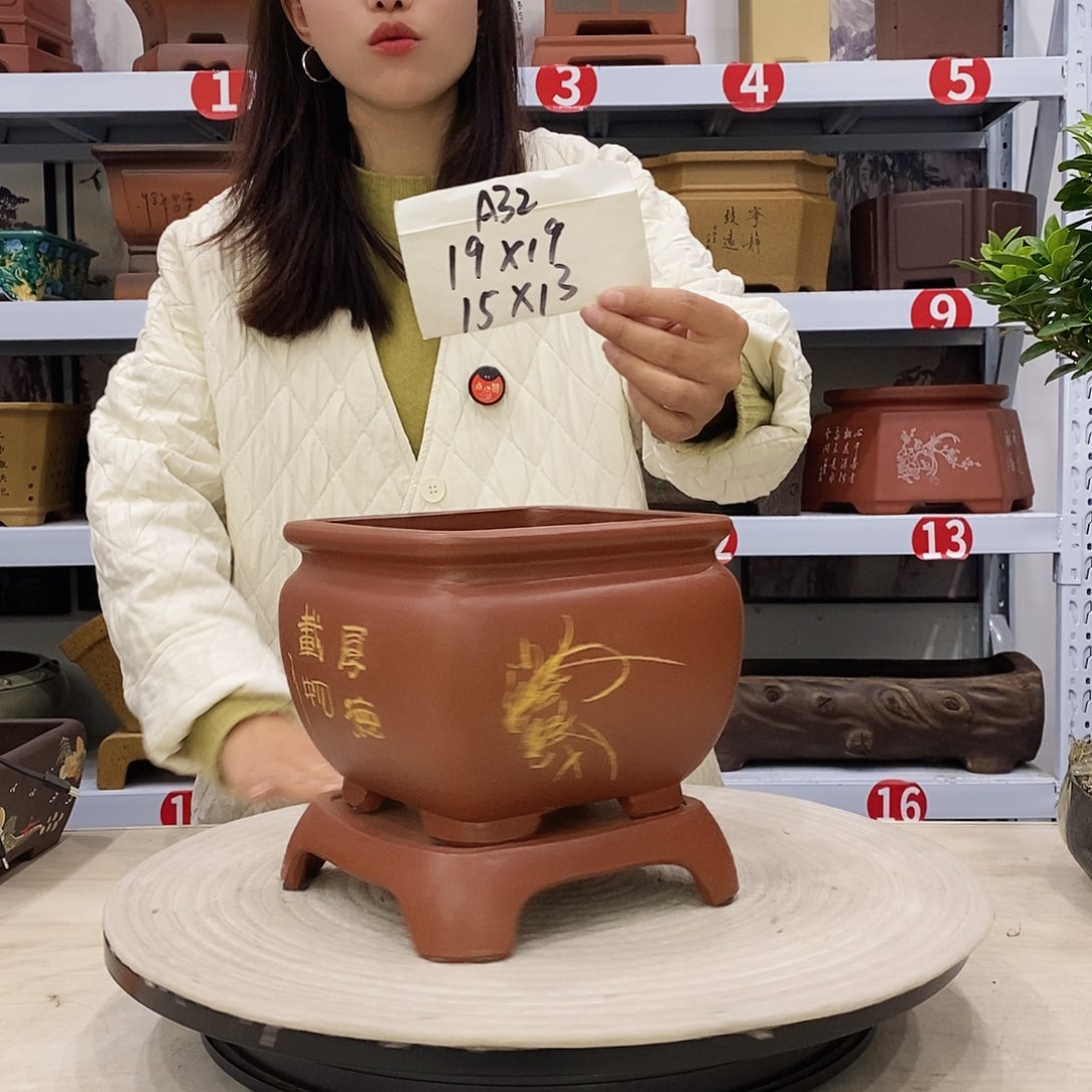 紫砂花盆紫砂花盆