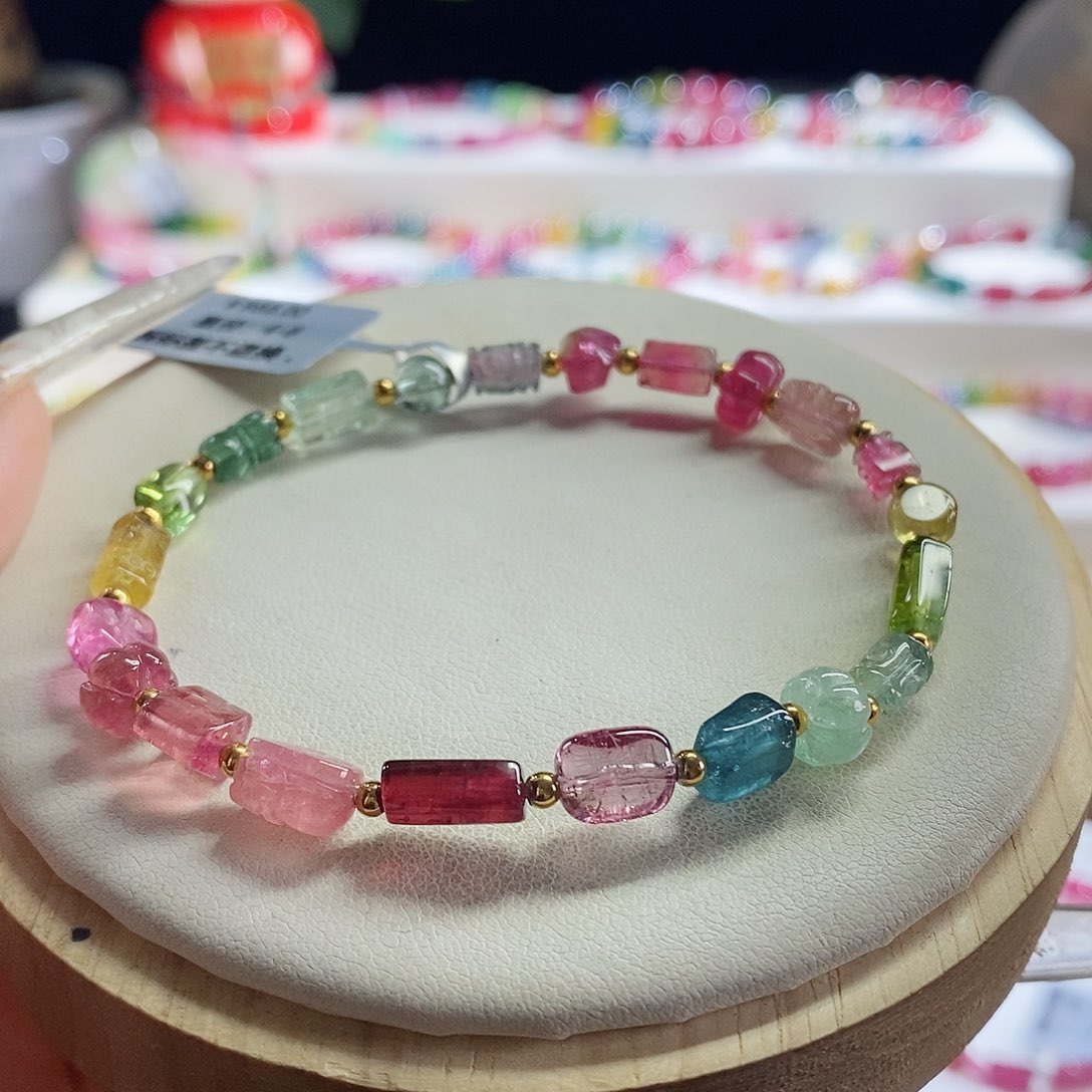 未镶嵌手链碧玺多宝