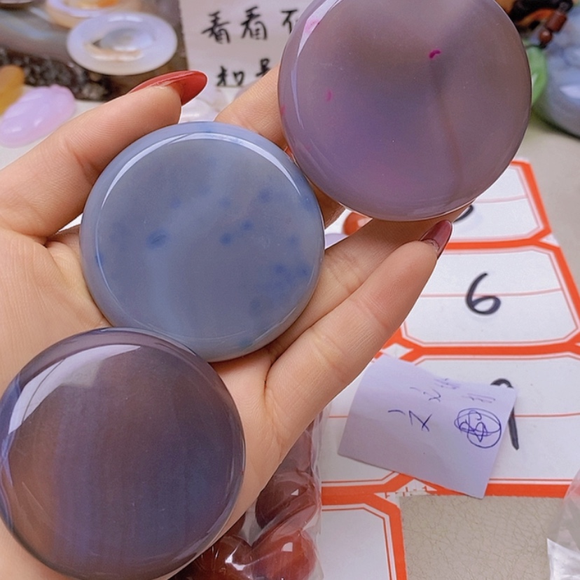 【闪购商品】未镶嵌玛瑙/玉髓珠宝半成品文****）