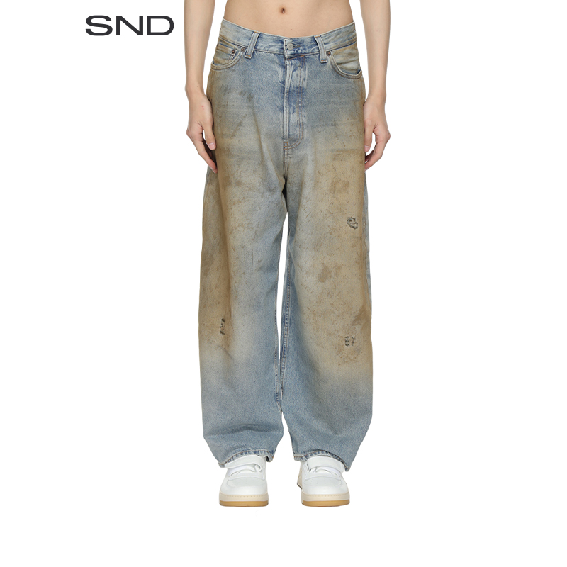 【SNDACNE STUDIOS 设计师品牌】SND PS25 复古牛仔长裤