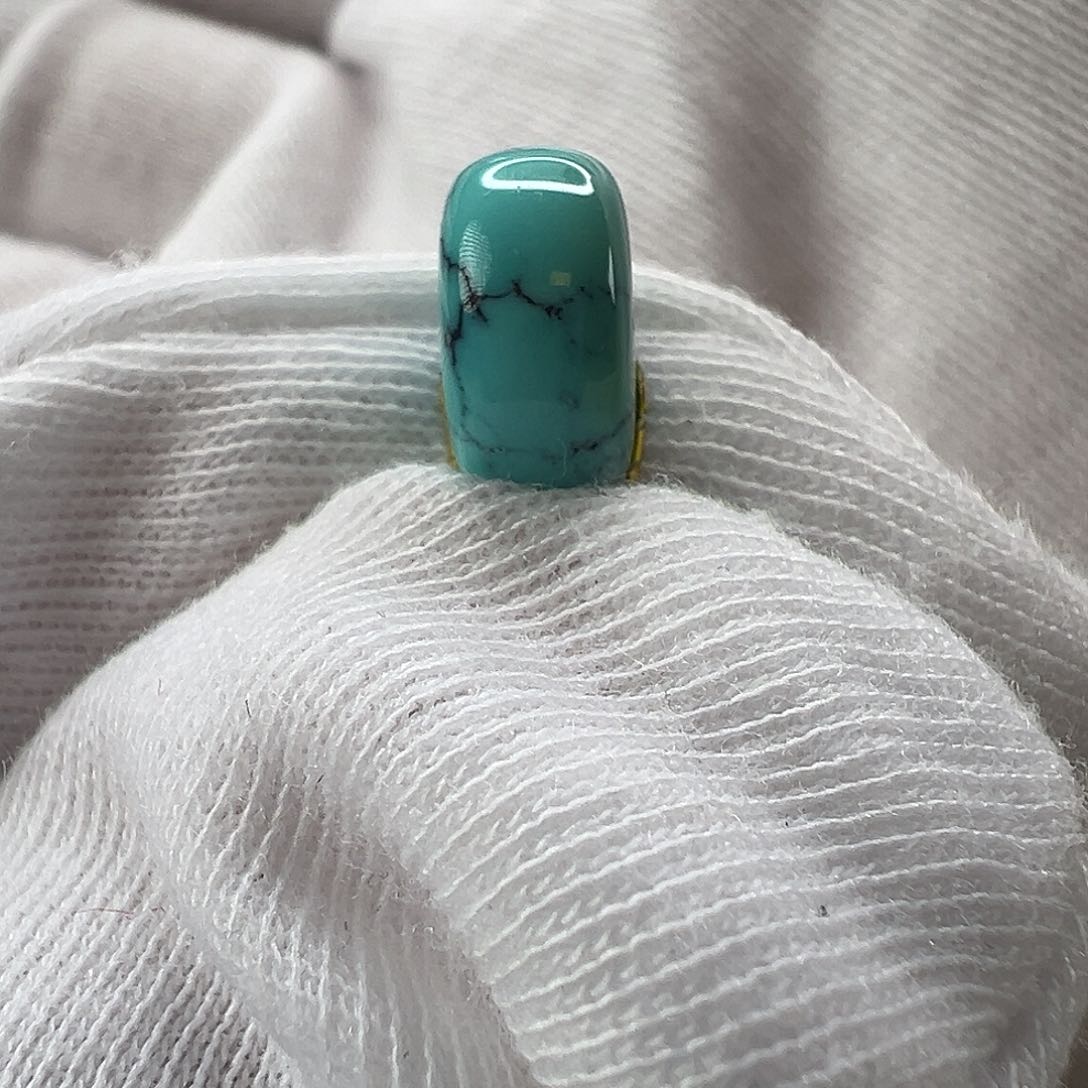 绿松石未镶嵌鼓珠