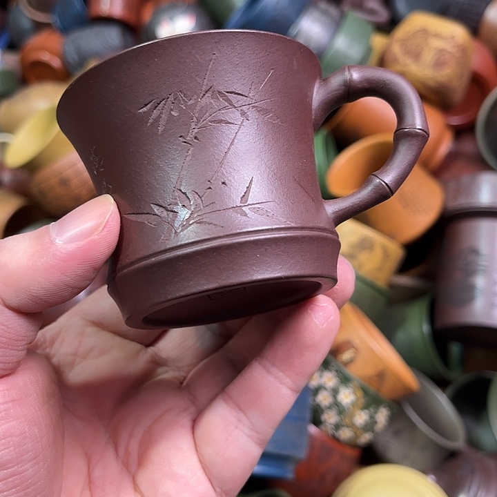 紫砂茶杯全手工紫砂主人杯