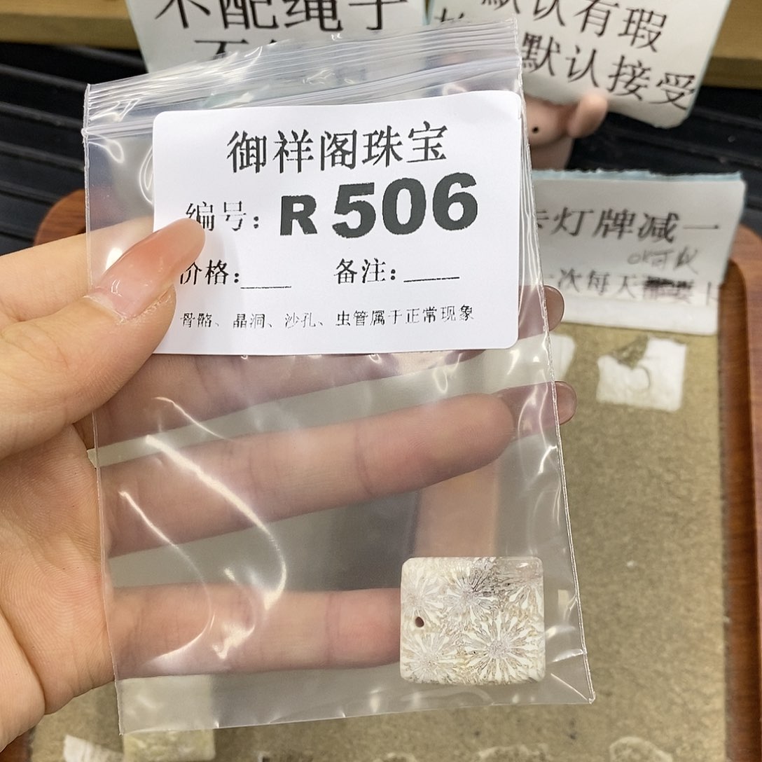 硅化珊瑚（珊瑚玉）未镶嵌颈饰嘟*?