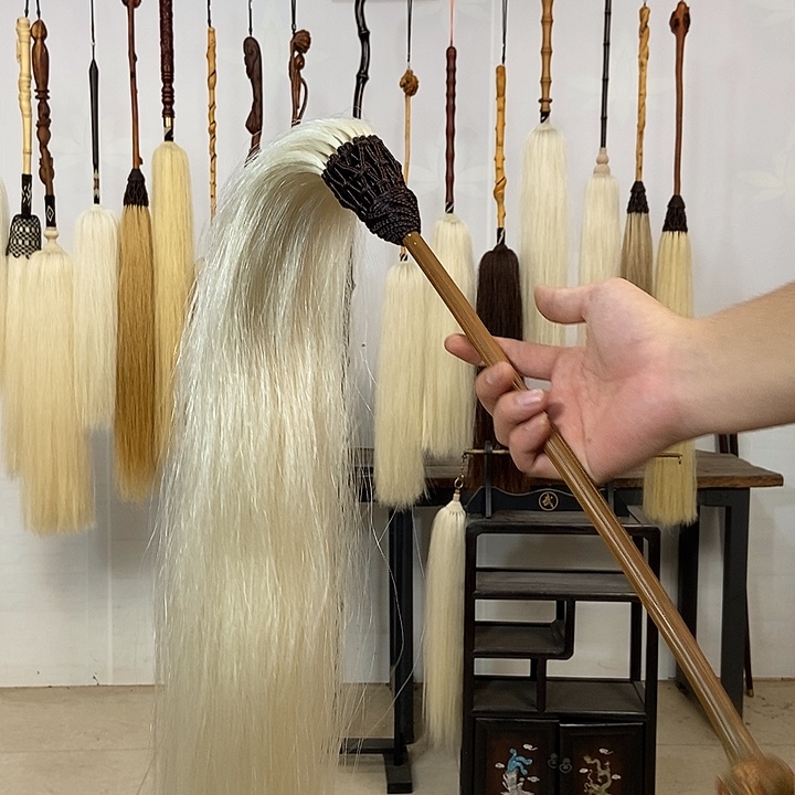 纯手工制作马尾拂尘