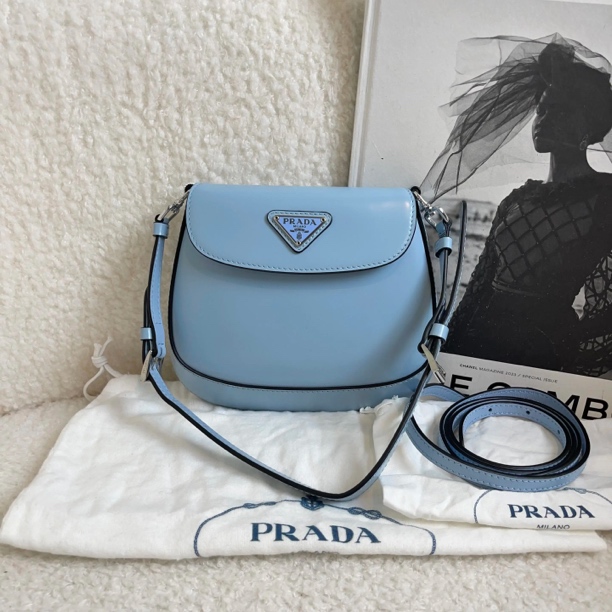 99新 Prada/普拉达 蓝色包/87810274/代卖服务/12期免息