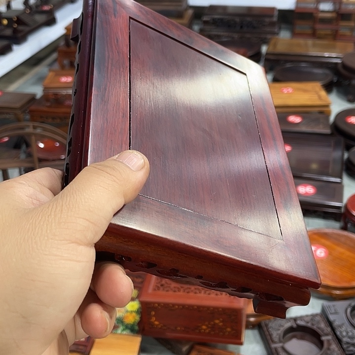 发***哥红木底座工艺品紫砂红木底座工艺品20公分10个