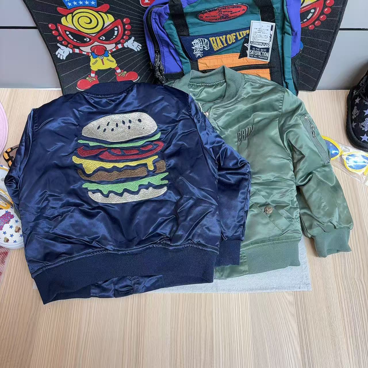 1023【汉堡棉服】时尚百搭休闲冬季儿童棉服