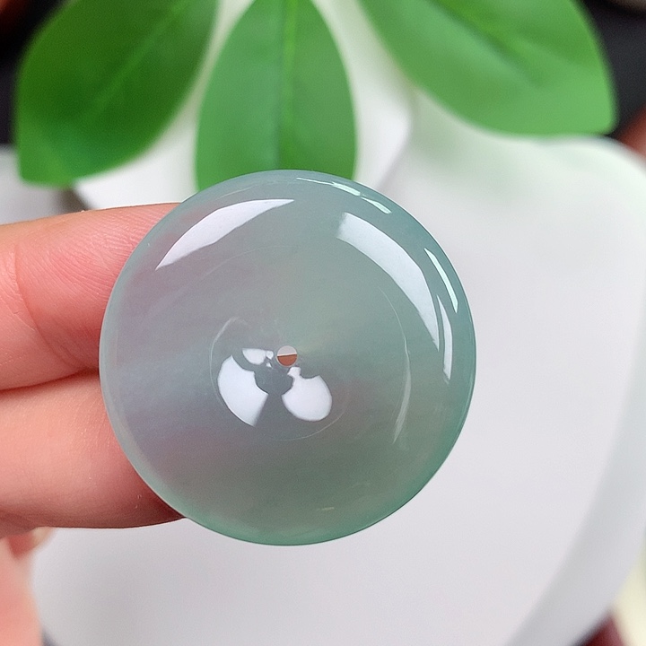 颈饰未镶嵌翡翠平安扣 29.2x5.1mm